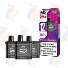 Three IVG smart vape refill pods with packaging on a white background.