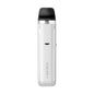 White vape device with black top on a white background