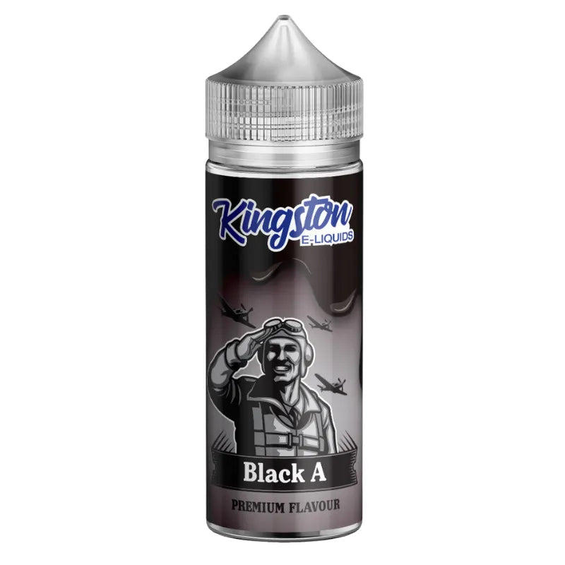 Kingston E-Liquids Black A bottle on a white background