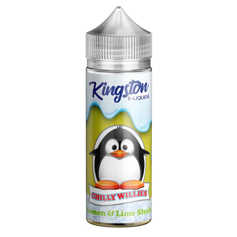 Kingston E-Liquids Chilly Willies Lemon & Lime bottle on a white background