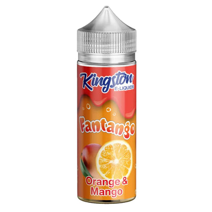 Kingston Fantango Orange & Mango e-liquid bottle on a white background