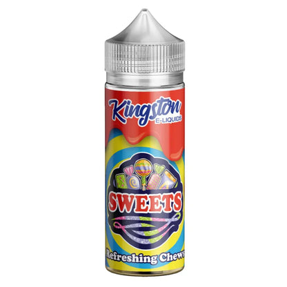 Kingston E-Liquids Sweets refreshing chews bottle on a white background