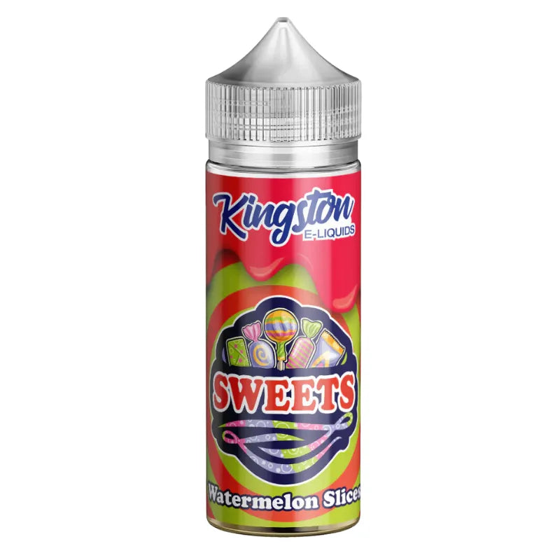 Kingston E-Liquids Sweets Watermelon Slice bottle on a white background