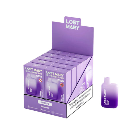 Box of 10 - Lost Mary BM600 - Grape