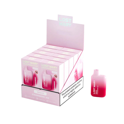 Box of 10 - Lost Mary BM600 - Strawberry Ice