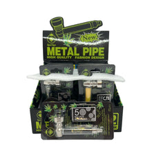 Metal & Glass Pipes 12pcs - Various Designs