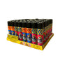 Display box of 48 Monkey King Clipper lighters with colourful packaging on a white background