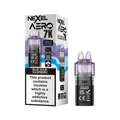 Nexel Aero 7K replacement pod packaging with one cartridge on a white background