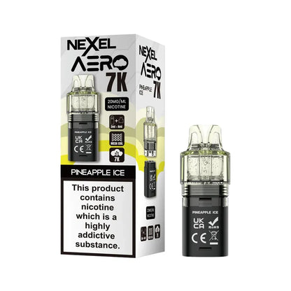 Nexel Aero 7K replacement pod packaging with one cartridge on a white background