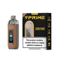 OXVA VPrime vaping device and packaging on a white background