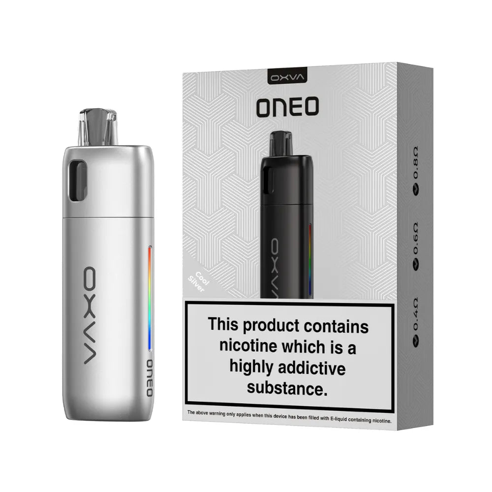 OXVA ONEO vape device and packaging on a white background