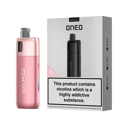 OXVA ONEO vape device and packaging on a white background