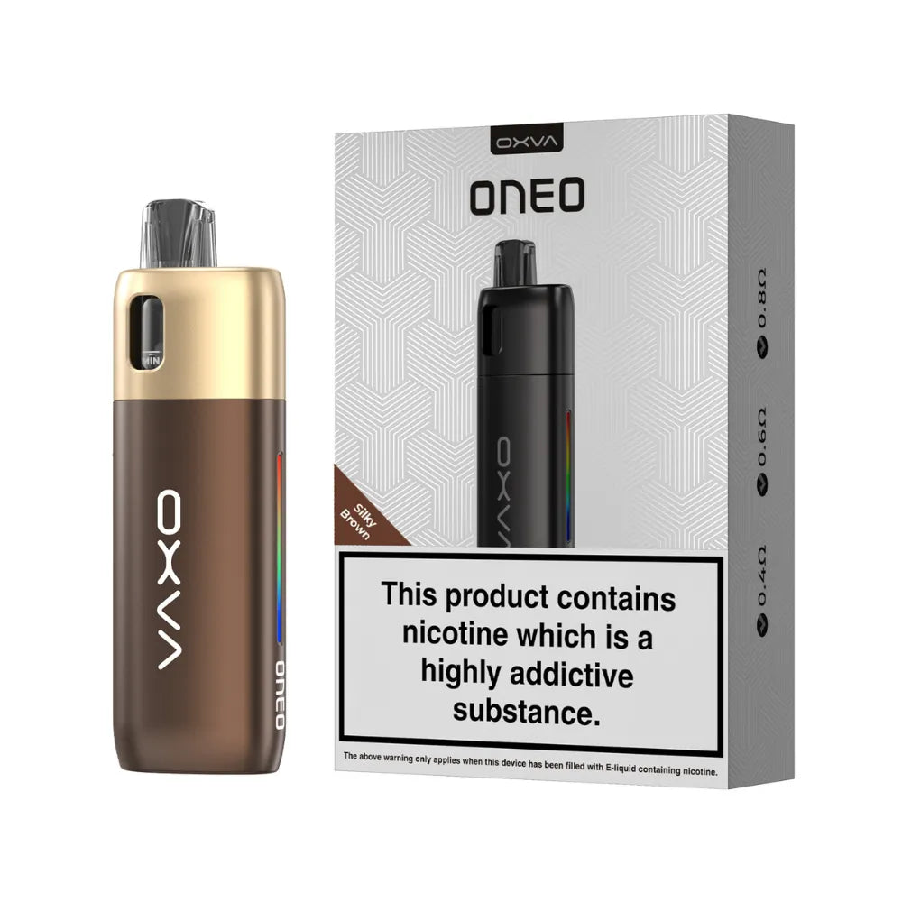 OXVA ONEO vape device and packaging on a white background