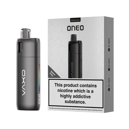 OXVA ONEO vape device and packaging on a white background
