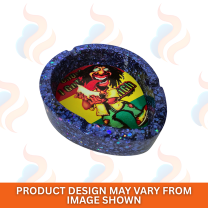 Poly Stone Ashtrays Rasta Man Design