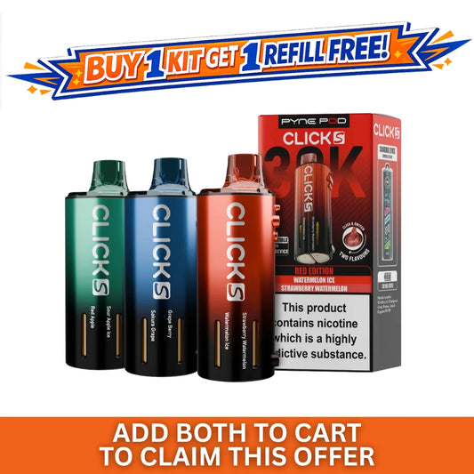 buy 1 kit get 1 free refill pyne pod click s 30k SALE DISCOUNT REFILL