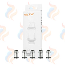 Aspire pockex coils on a white background with subtle smoke graphics