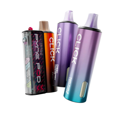 Pyne Pod 50K kit in "Drinks Edition" beside 2 refill pods on a white background