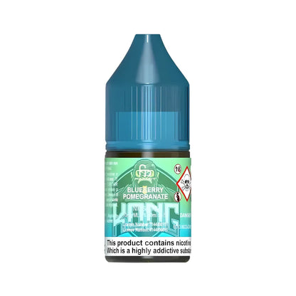 Blueberry Pomegranate vape juice bottle on a white background