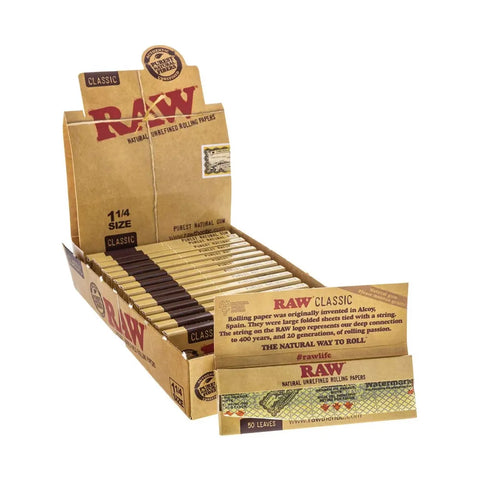 Wholesale - Papers - Raw 1 ¼ Size Rolling Papers 24pcs