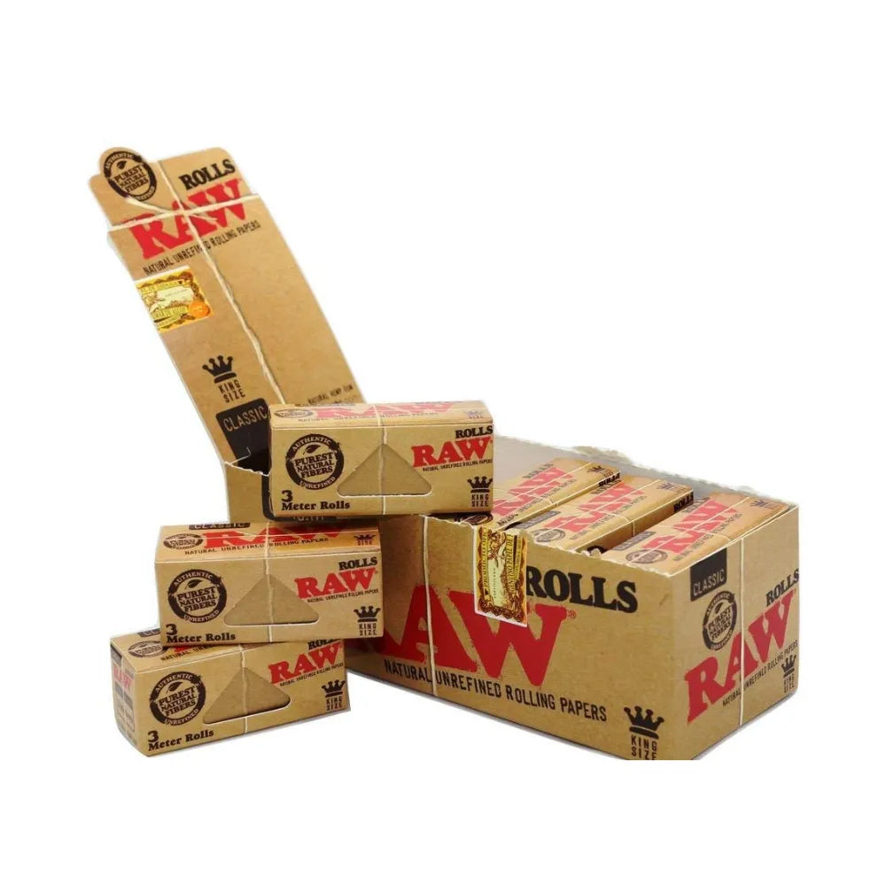 Wholesale - Papers - Raw 3 Meter Rolls - Rolling Papers 12pcs