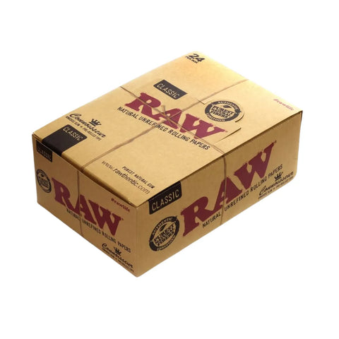 Papers - Raw Classic Connoisseur King-Size Slim + Pre Rolled Tips 24pcs