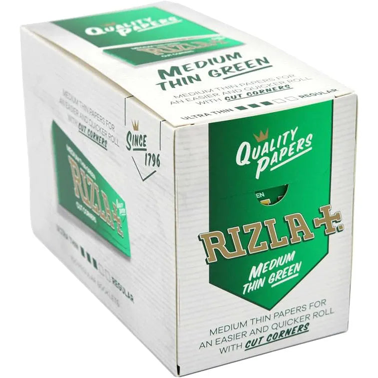 Wholesale - Papers - Green Rizla Rolling Papers - 100 Packs