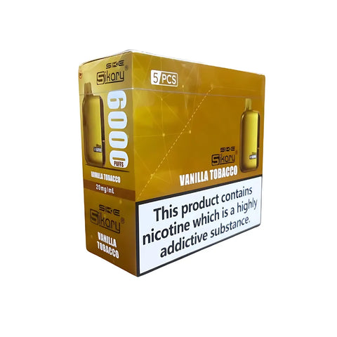 Box of 5 - SKE Sikary S6000 - Vanilla Tobacco