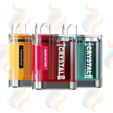 Three SKE 2400 4in1 vape devices with different coloured tanks on a white background