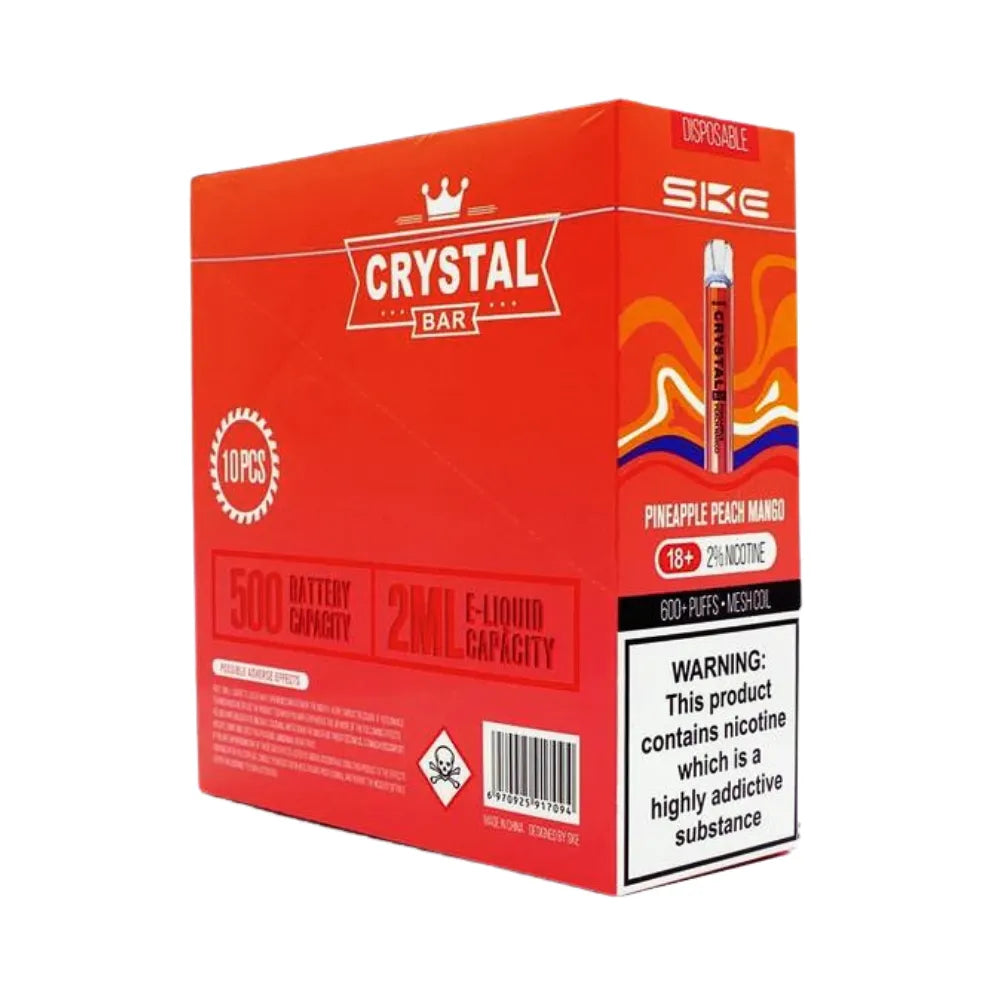 Box of 10 - SKE Crystal - Pineapple Peach Mango