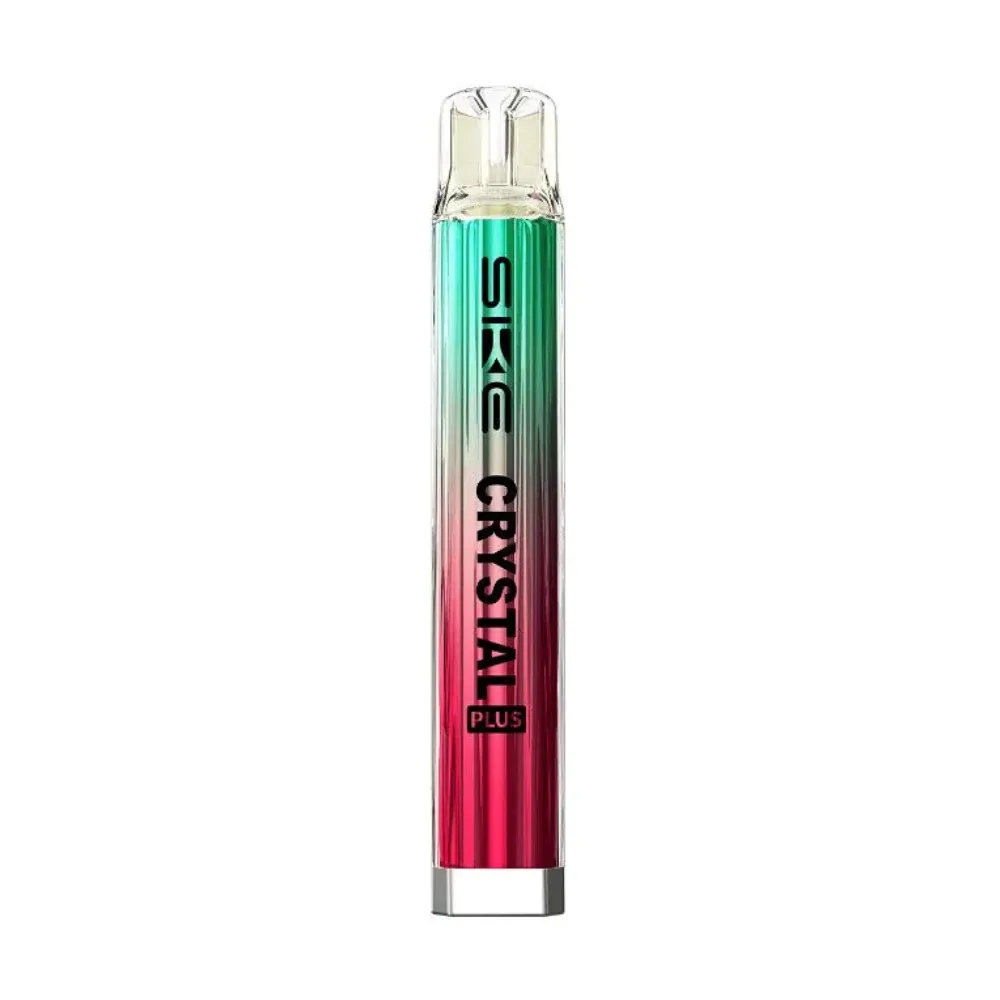 Gradient-colored vape pen with 'SKE' branding on a white background