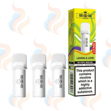 Three SKE Crystal Pro 600 vape refill pods with packaging on a white background.