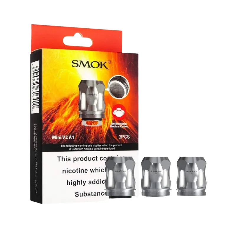 SMOK vape coils packaging with three coils on a white background