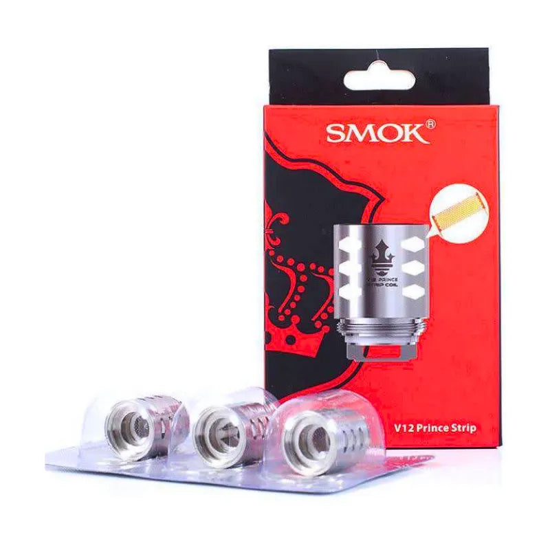 SMOK V12 Prince strip coils with packaging on a white background