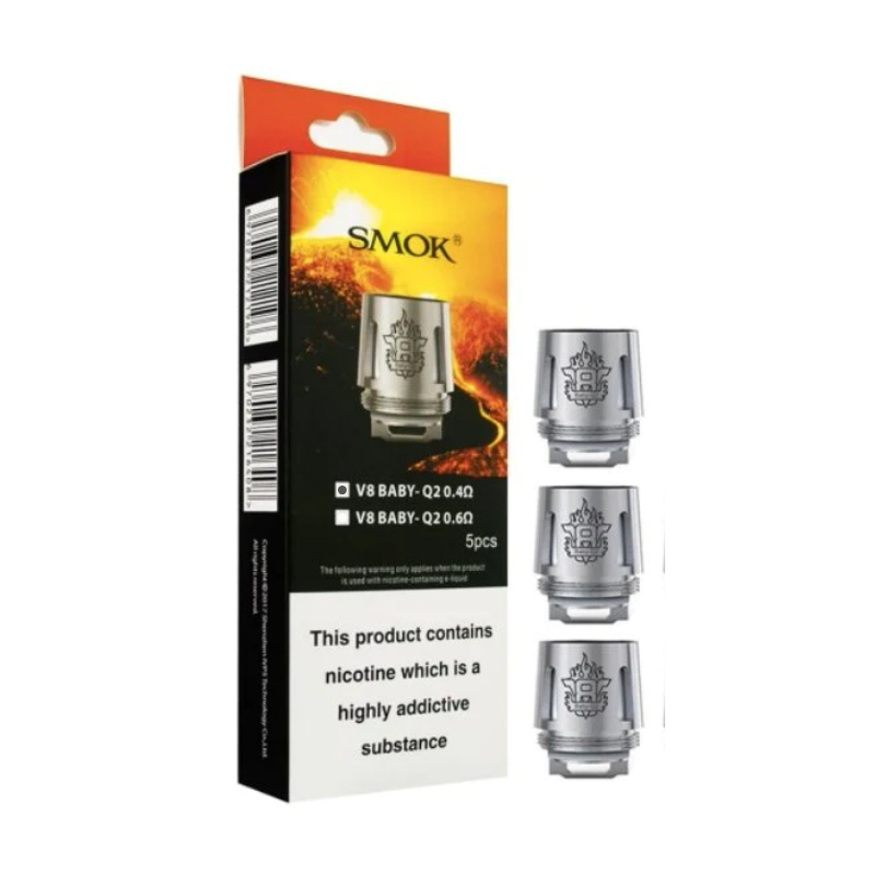 Wholesale - Smok - V8 Baby Q2 0.4Ohm Coils - Pack of 5