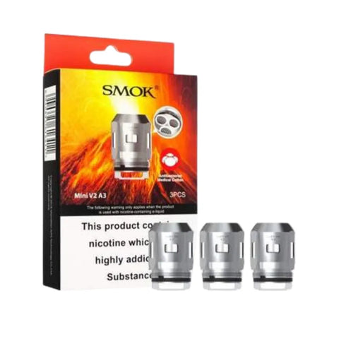 Smok - A3, Mini V2 Coils, 0.15 Ohm, Stainless Steel - Pack of 3