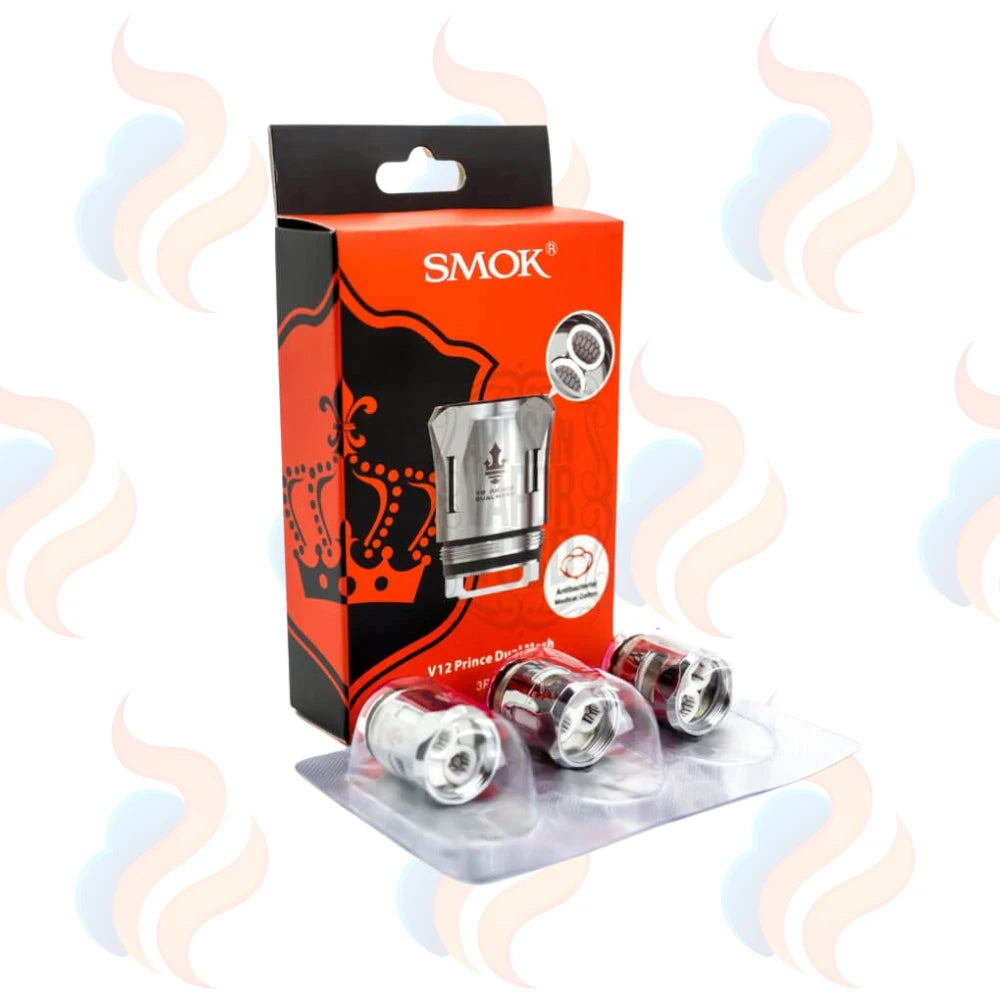Smok vape replacement part packaging with three silver coils on a white background