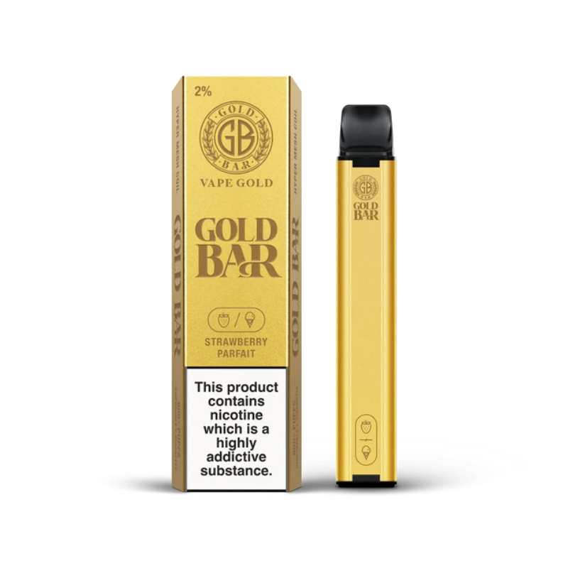 Wholesale - Vape Gold's Gold Bar - Strawberry Parfait