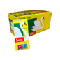 Box of Swan "extra slim" filter tips with green and yellow design on a white background