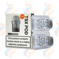TSX Pod packaging with nicotine warning label on a white background