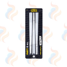 Pack of 6 109mm cones with black packaging on a white background