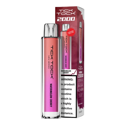 Tick Tock vape pen and packaging on a white background