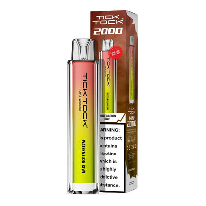 Tick Tock vape pen and packaging on a white background