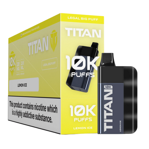 Wholesale - Pack of 5 - TITAN 10k Puffs - Lemon Ice