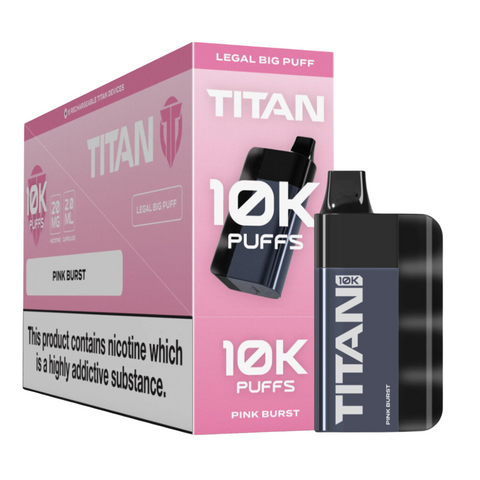 Wholesale - Pack of 5 - TITAN 10k Puffs - Pink Burst