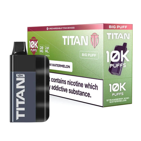 Box of 5 - TITAN 10k Puffs - Strawberry Kiwi Watermelon