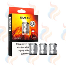 Smok vape coil package with three coils on a white background