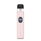 Pink vape device with a black top on a white background