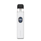 White vape device with a black top on a white background