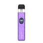 Purple vape device with a black top on a white background